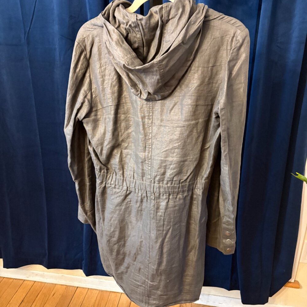 Peruvian Connection grey linen jacket - image 3